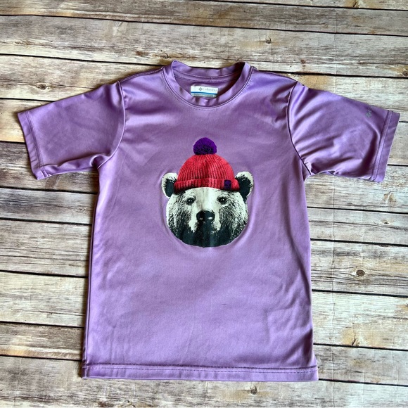 Columbia Kids Skylight Cave Purple Tee S (8) - Picture 2 of 8